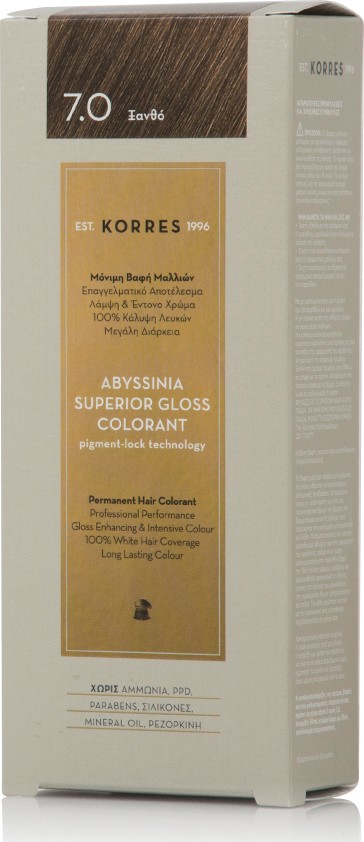 KORRES Abyssinia Superior Gloss Colorant Ξανθό 7.0 50ml