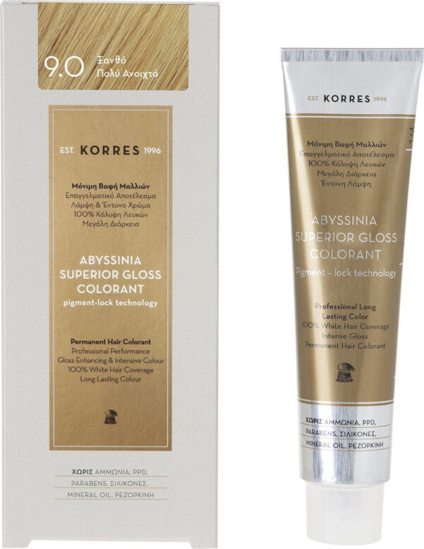 KORRES Abyssinia Superior Gloss Colorant Ξανθό Πολύ Ανοιχτό 9.0 50ml