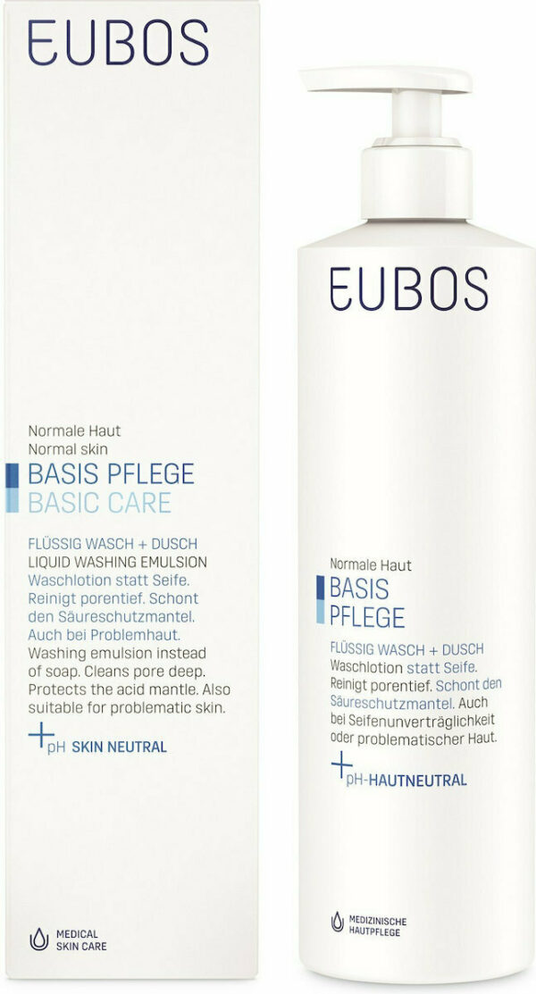 EUBOS Liquid Washing Emulsion Blue 400ml