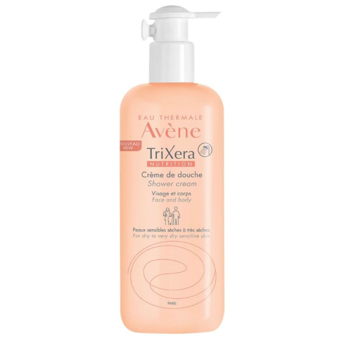 AVENE TriXera Nutrition Κρεμοντούς Θρεπτικό & Ενυδατικό Κρεμώδες Αφρόλουτρο 500ml
