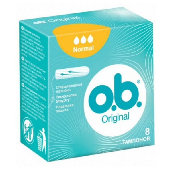 O.B. Original Normal Ταμπόν 8 Τεμάχια