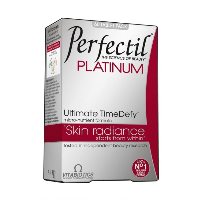 VITABIOTICS Perfectil Platinum Skin Radiance Συμπλήρωμα Διατροφής 60 Ταμπλέτες