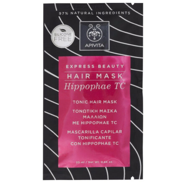 APIVITA EXPRESS BEAUTY Τονωτική Μάσκα Μαλλιών με Hippophae TC 20ml