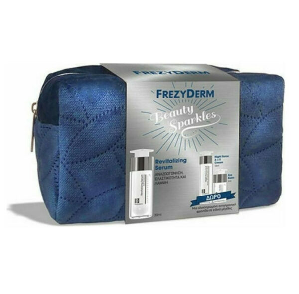 FREZYDERM Set Beauty Sparkles Revitalizing Serum 30ml & Night Force A + E Cream 10ml & Eye Cream Συσφικγκτική Κρέμα Ματιών 5ml