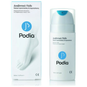 Podia Diabetic Foot Cream - Διαβητικό Πόδι Κρέμα Προστασίας και Περιποίησης 100ml