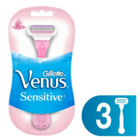 GILLETTE Venus Sensitive Γυναικεία Ξυραφάκια Μιας Χρήσης 3 Τεμάχια