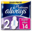 ALWAYS Platinum  Ultra Super Plus Size 2 Duo Pack 14 Σερβιέτες