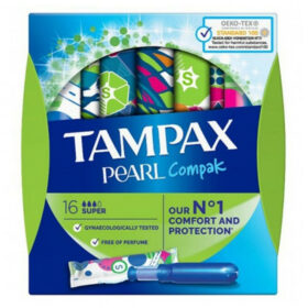 TAMPAX Pearl Compak Super Ταμπόν 16 Τεμάχια
