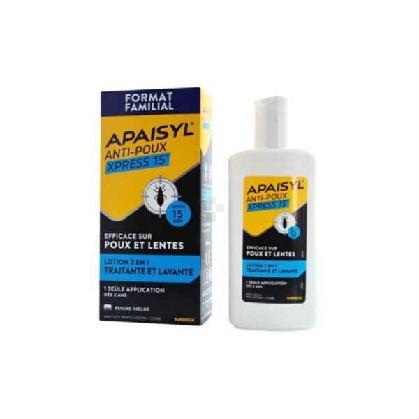 Poux Apaisyl Express 100ml (Λοσιόν 2 σε 1 Αγωγή και Καθαρισμός)