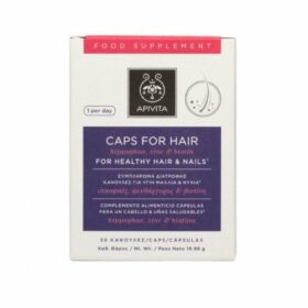Apivita Caps For Hair 30caps (Συμπλήρωμα Διατροφής για Υγιή Μαλλιά & Νύχια)