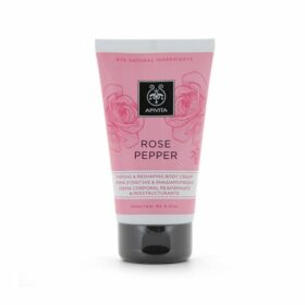 Apivita Rose Pepper  Firming and Reshaping Body Cream with Pink Pepper & Bulgarian Rose 150ml (Κρέμα Συσφιγξης & Αναδιαμόρφωσης)