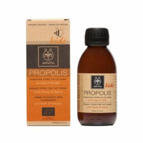 Apivita Propolis Kids Organic Syrup fot the Throat 150ml (Παιδικό Βιολογικό Σιρόπι Μέλι & Θυμάρι)