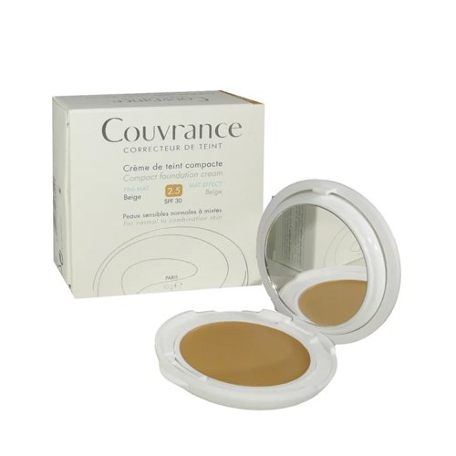 Avene Couvrance Compact Fini Mat Beige 2.5 SPF30 10gr (Make Up σε Κρεμώδη Υφή)