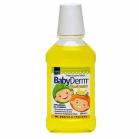 Babyderm Mouthwash Με Γεύση Μπανάνα 250ml (Παιδικό Στοματικό Διάλυμα)