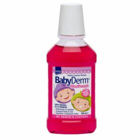Babyderm Mouthwash Με Γεύση Τσιχλόφουσκα 250ml (Παιδικό Στοματικό Διάλυμα)