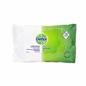 Dettol Antibacterial Hand Wet Wipes 15pcs (Υγρά Μαντηλάκια Καθαρισμού για τα Χέρια)