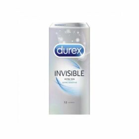 Durex Invisible Extra Sensitive Condoms 12pcs (Έξτρα Λεπτά & Έξτρα Ευαίσθητα Προφυλακτικά 12τεμ)
