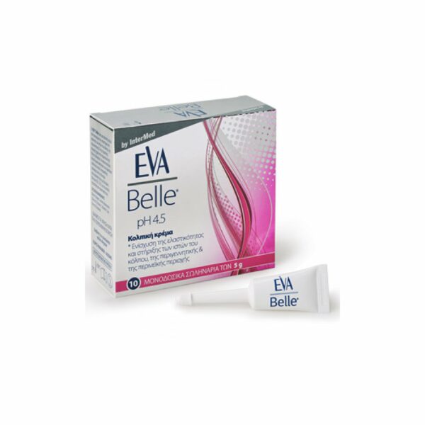 Eva Belle Vaginal Cream pH 4.5 10x5gr (Κολπική Κρέμα σε 10 Μονοδοσικά Σωληνάρια)