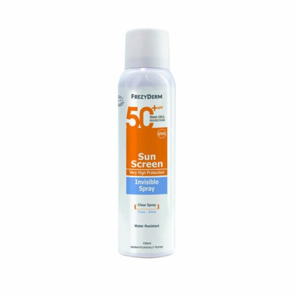 Frezyderm Sunscreen Invisible Spray Spf50+ 150ml (Αντηλιακό Διάφανο Σπρέι Σώματος)