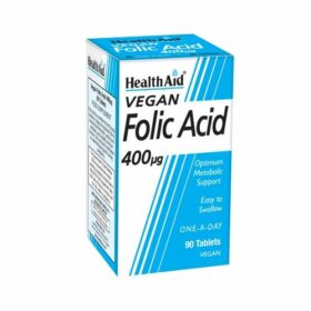 Health Aid Folic Acid 400μg 90tabs (Εγκυμοσύνη - Καρδιά)