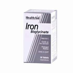 Health Aid Iron Bisglycinate 30tab (Τόνωση - Ενέργεια)