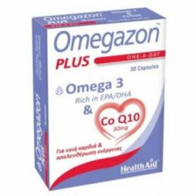 Health Aid Omegazon Plus 30caps (Ω3 & CoQ10) (Καρδιά - Κυκλοφορικό)