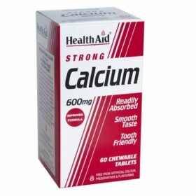 Health Aid Strong Calcium 600mg 60tabs μασώμενες (Οστά - Οστεοπόρωση)