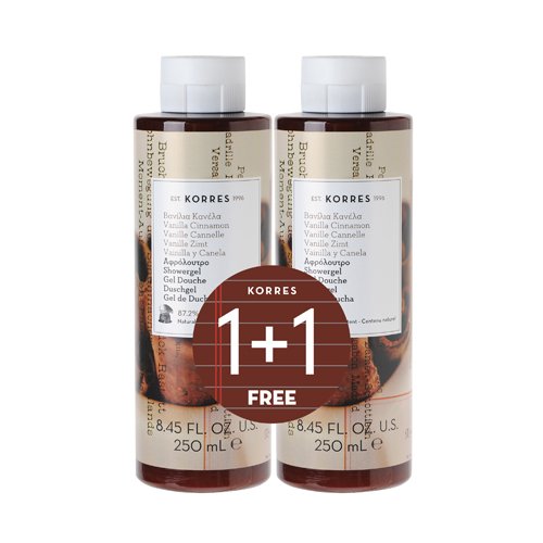 Korres 1+1 Δώρο Αφρόλουτρο Βανίλια Κανέλα 250ml