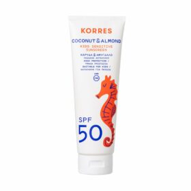 Korres Coconut & Almond Kids Sensitive Sunscreen SPF50 250ml (Παιδικό Αντηλιακό Γαλάκτωμα για Πρόσωπο & Σώμα)