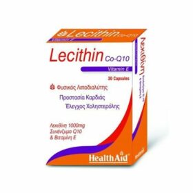 Health Aid Lecithin 1000mg & Natural Vitamin E 45iu & Coq10 10mg 30cap (Αδυνάτισμα - Έλεγχος Βάρους)