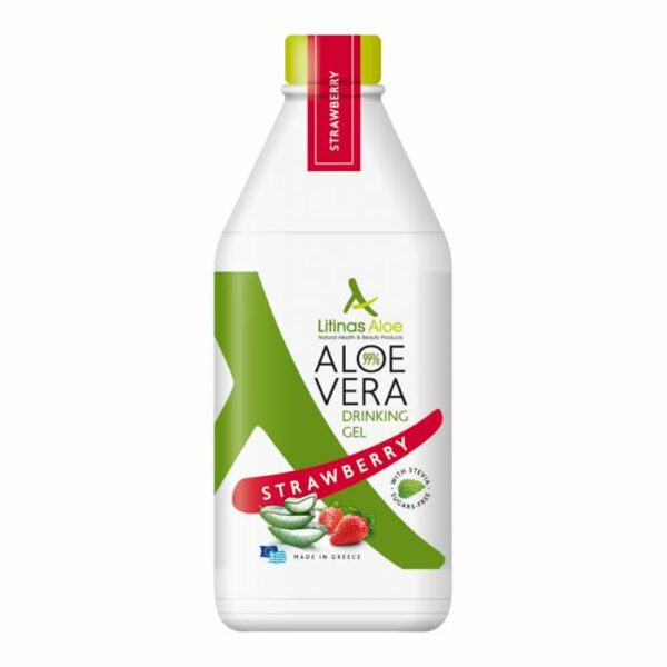 Litinas Aloe Vera Gel με Γεύση Φράουλα 1000ml