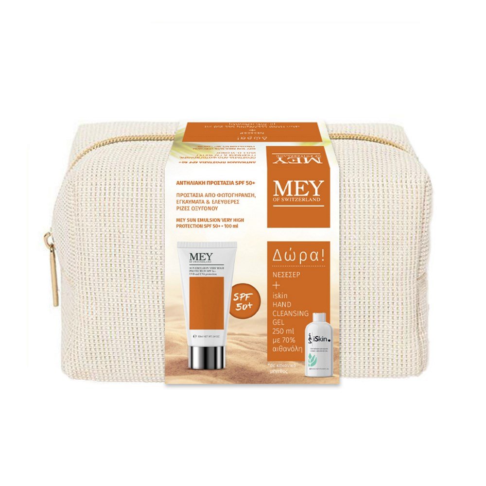 Mey SET Suncare Face & Βody Emulsion Very High Protection SPF50+ 100ml & ΔΩΡΟ Iskin Hand Cleansing Gel 250ml (Αντη