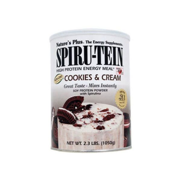 Natures Plus Spiru Tein Cookies And Cream 525gr (Υποκατάστατα γεύματος)