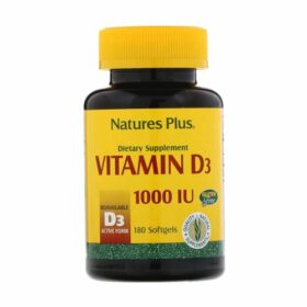 Natures Plus Vitamin D-3 1000iu 180softgels (Δόντια - Οστά - Ανοσοποιητικό)