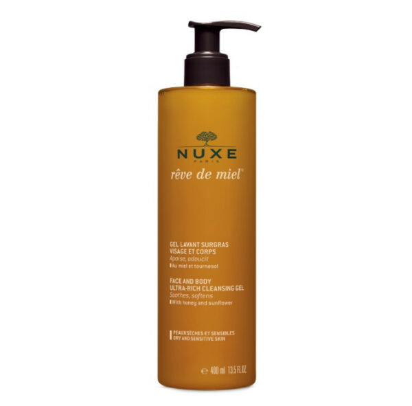 NUXE Reve De Miel Face and Body Ultra-Rich Cleansing Gel - Απαλό Αφρόλουτρο 400ml