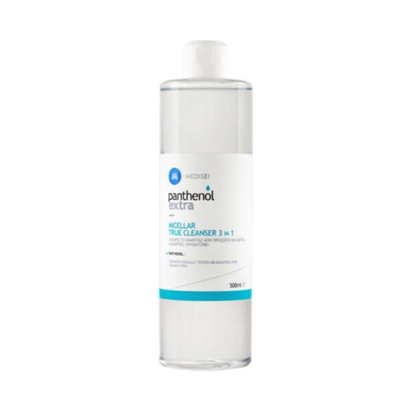 Panthenol Extra Micellar True Cleanser 3 in 1 500ml (Ντεμακιγιάζ για Πρόσωπο-Μάτια-Χείλη)