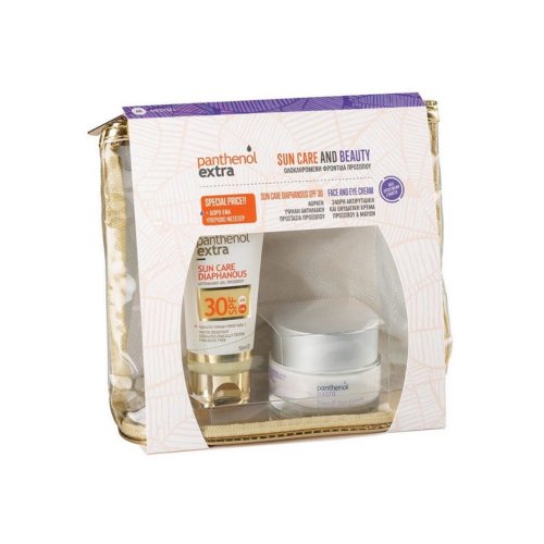 Panthenol Extra SET Sun Care Diaphanous SPF30 50ml & Face & Eye Cream 50ml & ΔΩΡΟ Νεσεσέρ (Aντιηλιακό