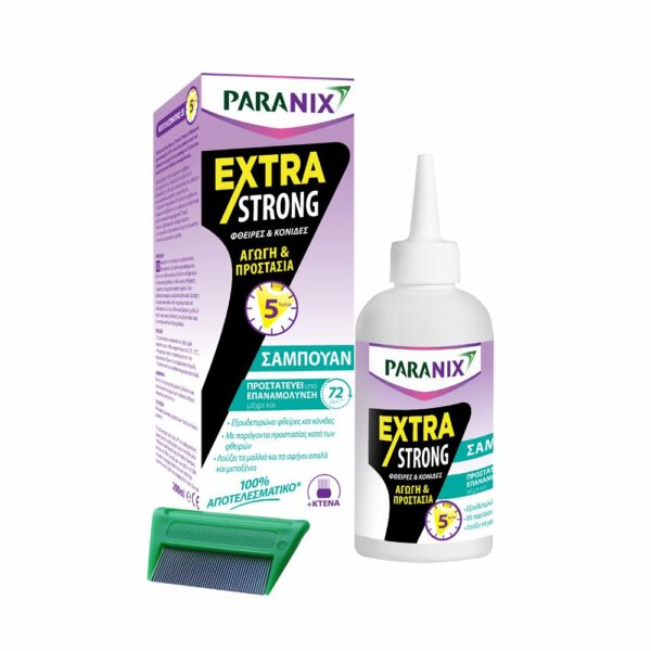 Paranix Extra Strong Shampoo 200ml (Σαμπουάν - Αγωγή Κατά των Φθειρών)