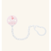 NUK Αλυσίδα πιπίλας με κλιπ Baby Rose (10.750.591)