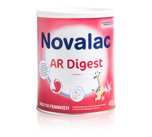 Novalac AR Digest 0m+ Γάλα σε Σκόνη για τις Σοβαρές Αναγωγές, 400gr