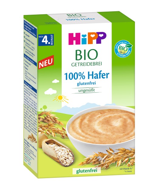 HIPP Bio Kρέμα χωρίς Γάλα με Βρώμη μετά τον 4ο μήνα 200gr