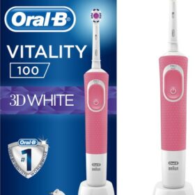 Oral-B Vitality 100 3D White Pink Ηλεκτρική Οδοντόβουρτσα σε Ροζ Χρώμα, 1τμχ