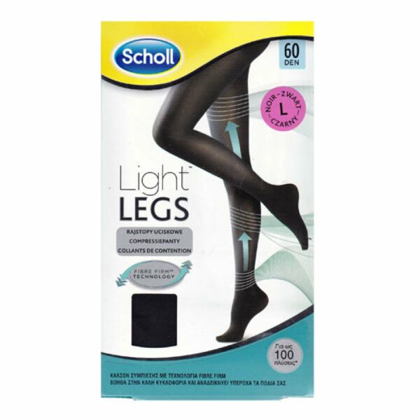 Scholl Light Legs 60 Den Size Large Black
