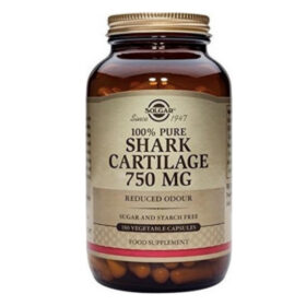 SOLGAR Shark Cartilage 100% Pure Shark 750mg 180 φυτικές κάψουλες