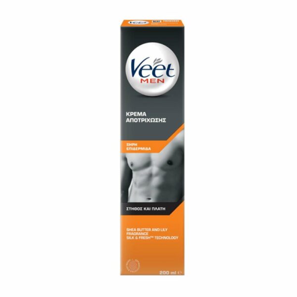 Veet For Men Dry 200ml (Κρέμα Αποτρίχωσης για Ξηρή Επιδερμίδα) 