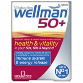 Vitabiotics Wellman 50+ 30tabs (Συμπλήρωμα με Q10 για Άνδρες άνω των 50 Ετών)
