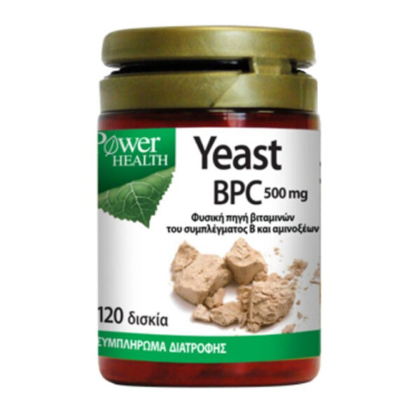 POWER HEALTH  Yeast 500mg 120 Ταμπλέτες