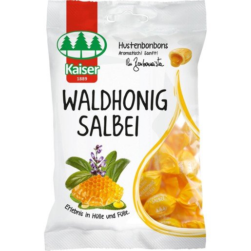 Kaiser Waldhonig Salbei Καραμέλες με Φασκόμηλο & Γέμιση Από Μέλι του Δάσους 75gr