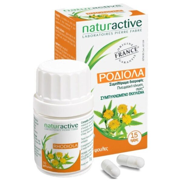 Naturactive Ροδιόλα Φυτικό Συμπλήρωμα Διατροφής που Συμβάλει στην Τόνωση της Πνευματικής Ενέργειας 30caps