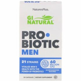 Nature's Plus Gi Natural Probiotic Men Συμπλήρωμα Διατροφής Προβιοτικών για την Βελτιστοποίηση της Ανδρικής Υγείας 30caps